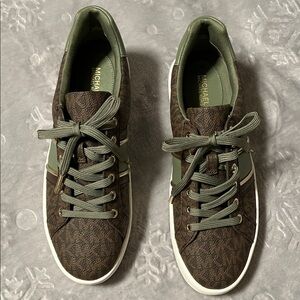 Michael Kors Army Green Poppy Lace Up MK Sig SM